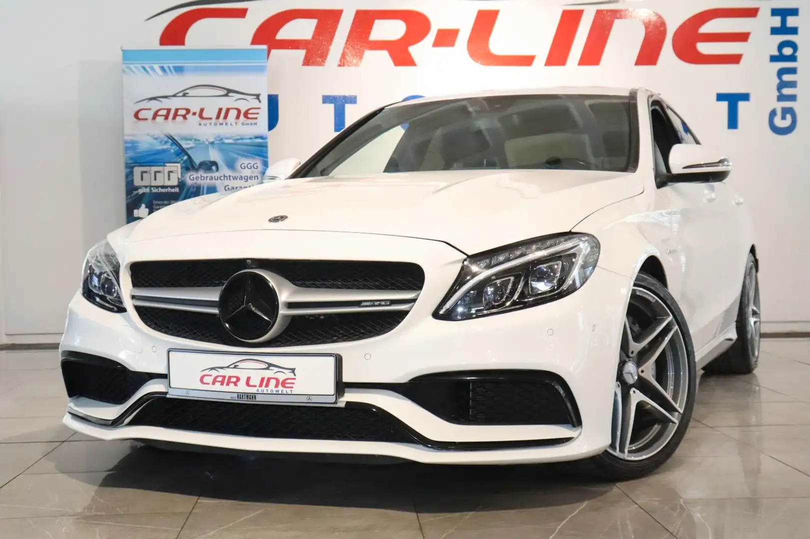Mercedes-Benz C 63 AMG Lim. *Erst 99tkm*Automatik*LED*Navi* Blanc - 1