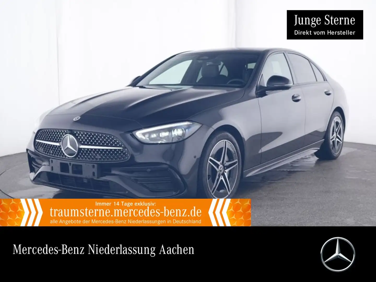 Mercedes-Benz C 180 AMG+NIGHT+PANO+KAMERA+KEYLESS+9G Zwart - 1