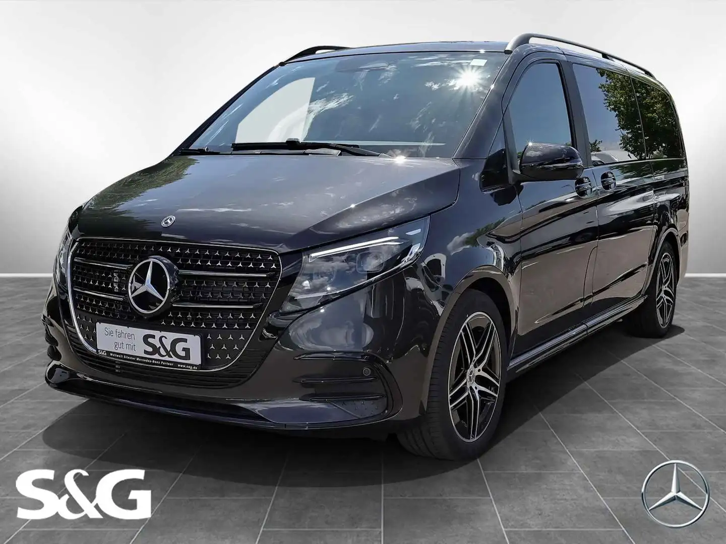 Mercedes-Benz V 300 d STYLE lang AMG AHK+Standheizung+M-LED Grau - 1