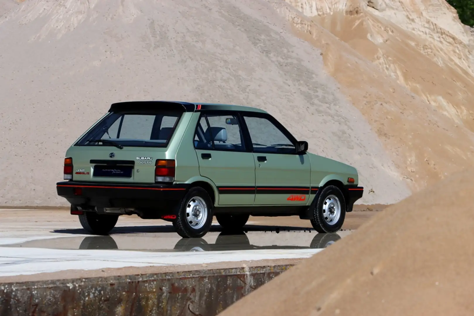 Subaru Justy J12 4WD GL/II 20.218 km. / 322 pictures online Groen - 2