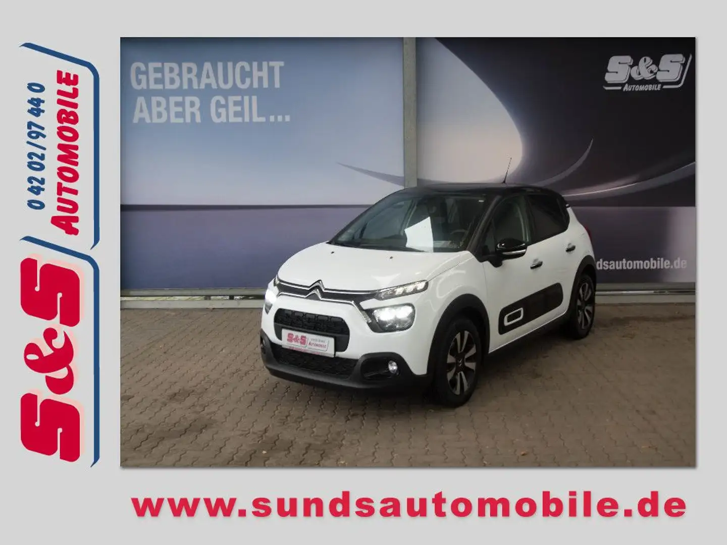 Citroen C3 1.2 Pure Tech Plus LED/PDC/TEMPOMAT Weiß - 1