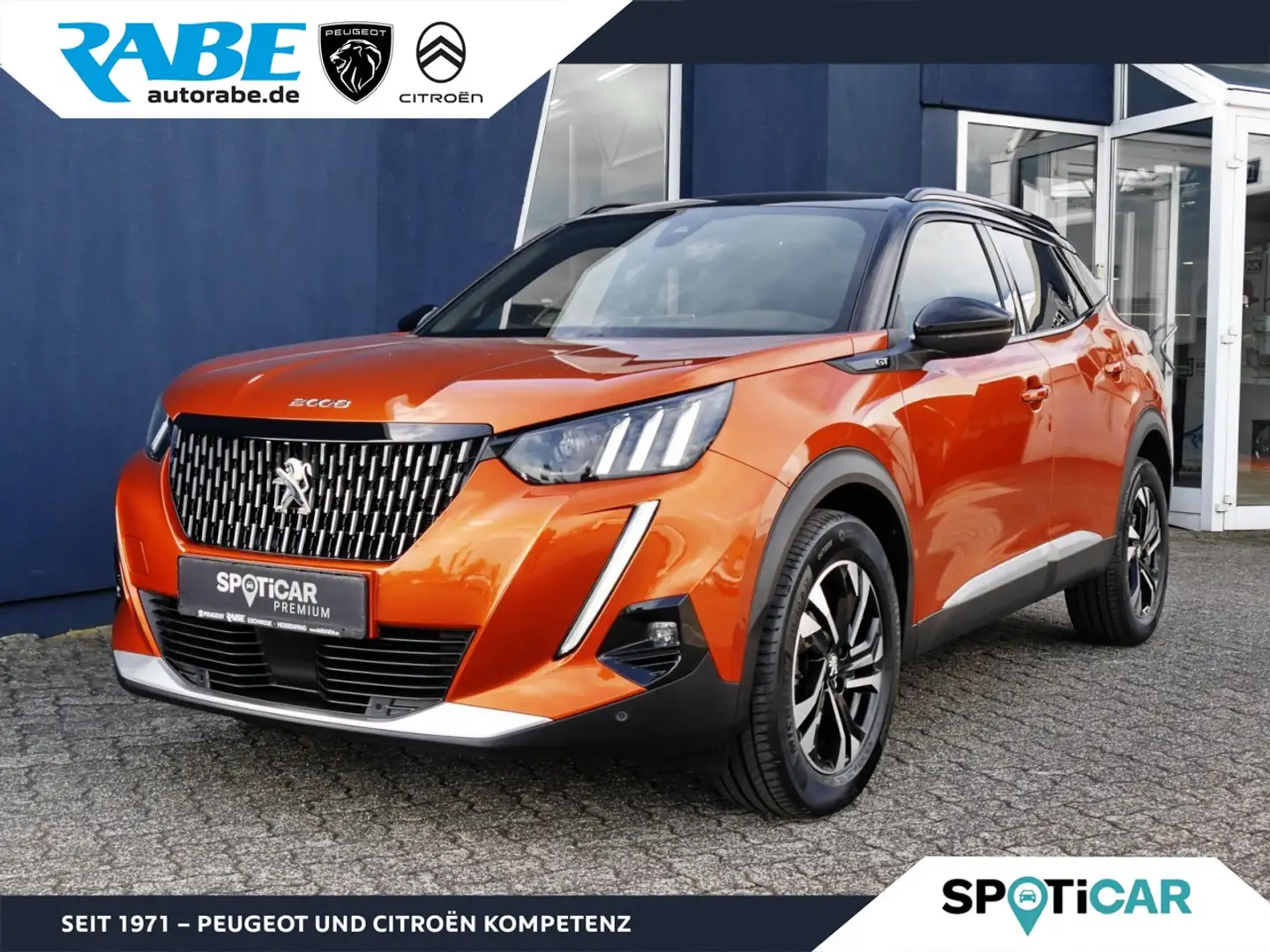 Peugeot 2008 GT-Line 130 PureTech Auto.+LED+AHK+Navi Klima Oranje - 1