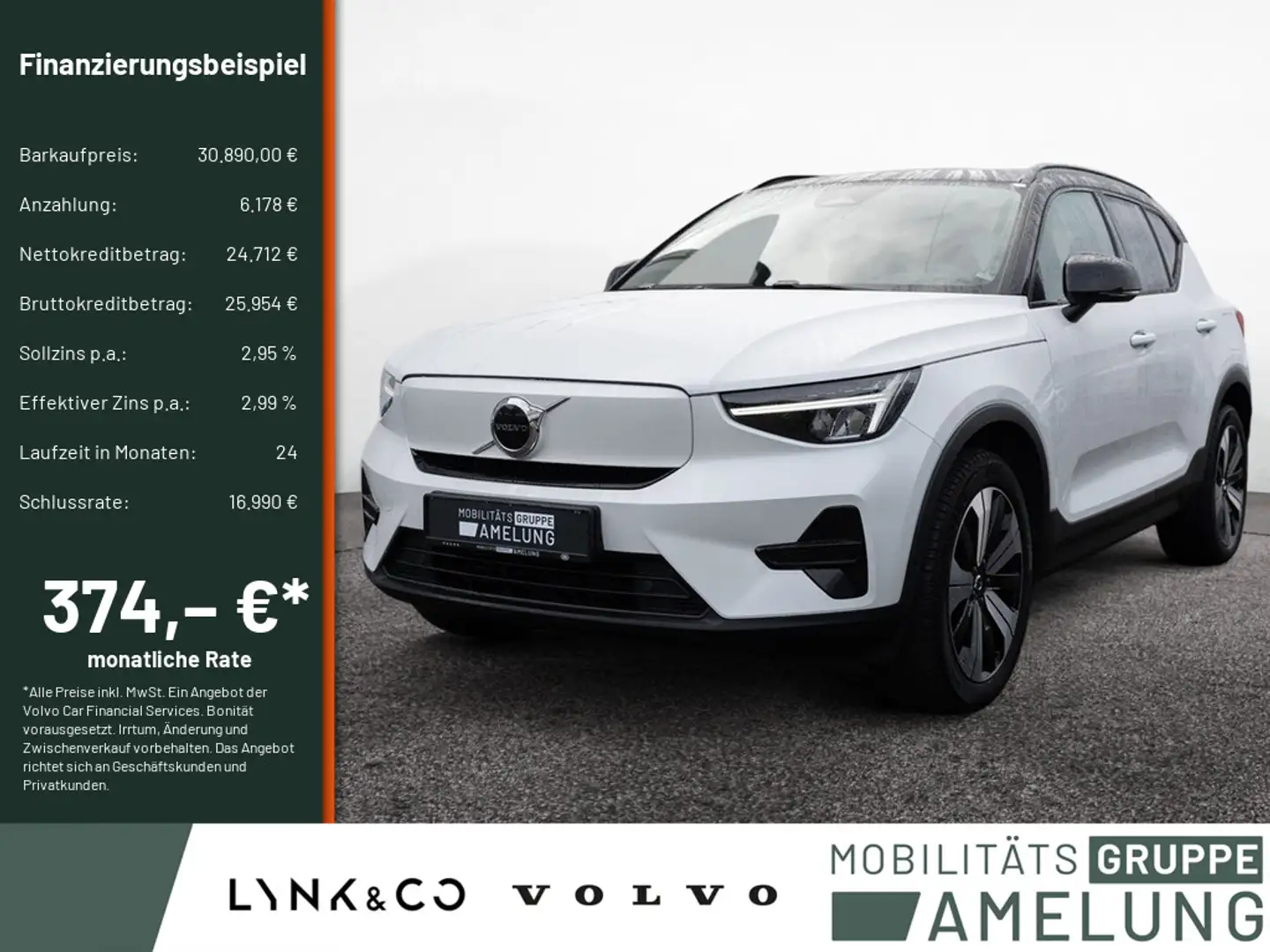 Volvo XC40 Recharge Single Motor Plus STANDHZ LED Weiß - 1