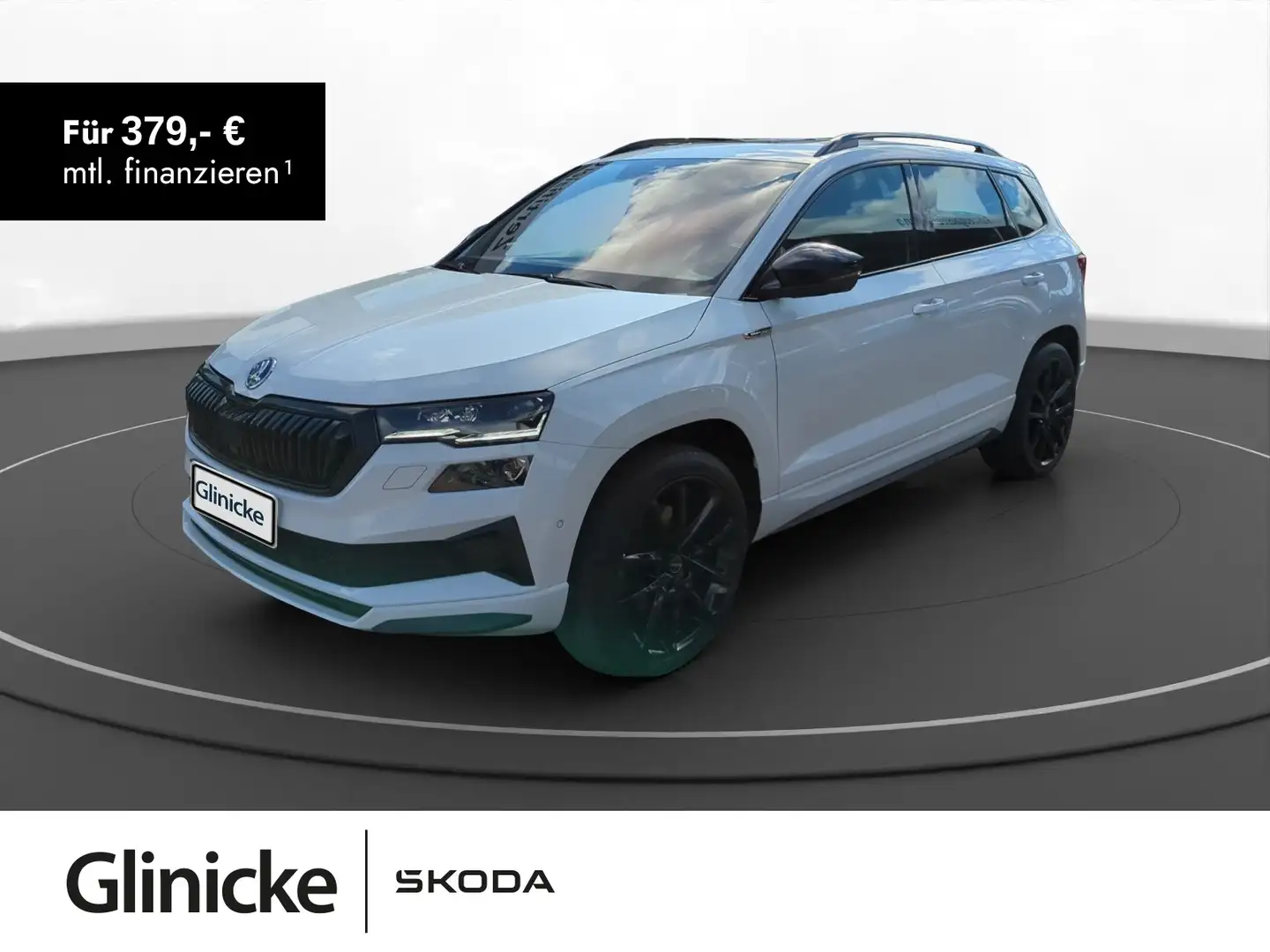 Skoda Karoq 2.0 TDI Sportline 4x4 AHK Pano Climatronic Weiß - 1