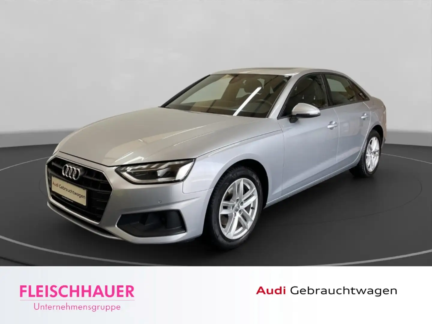 Audi A4 Limousine 35 TDI LED ACC Leder Navi Tempomat Argent - 1