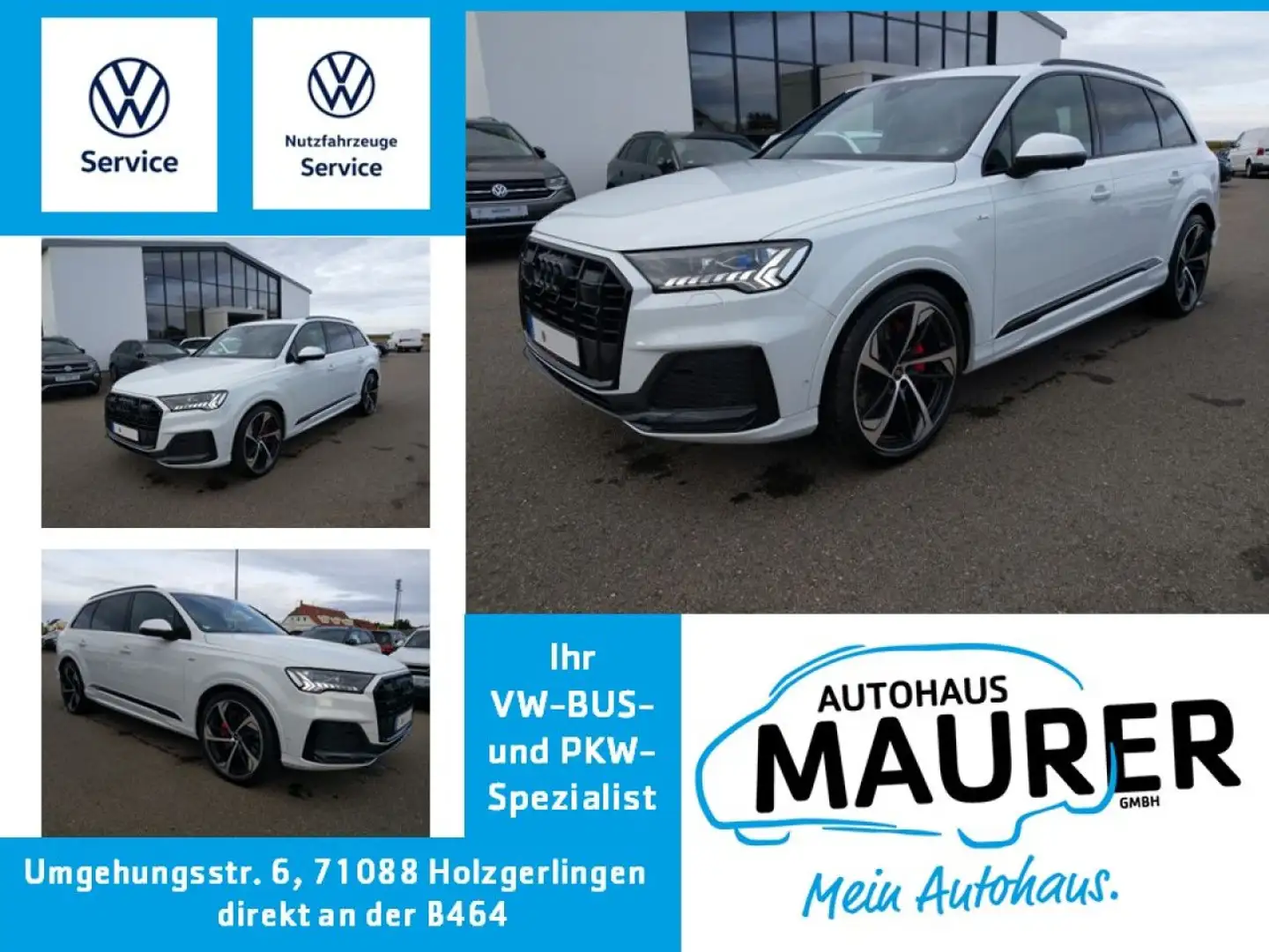 Audi Q7 50 TDI quattro S line AHK Standheizung Air Pano Weiß - 1