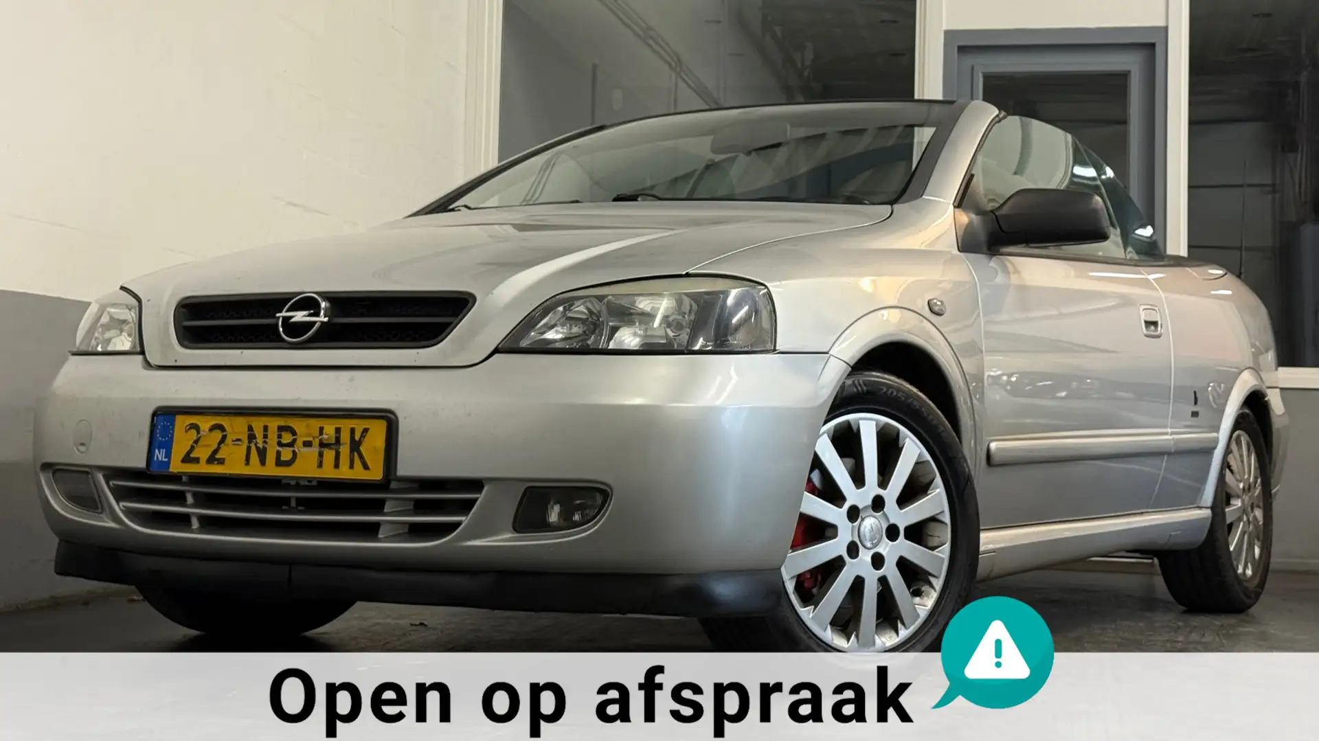 Opel Astra Cabriolet 2.2-16V|NAP|APK03-26|Automaat|Stoelvw|Tr Grijs - 1