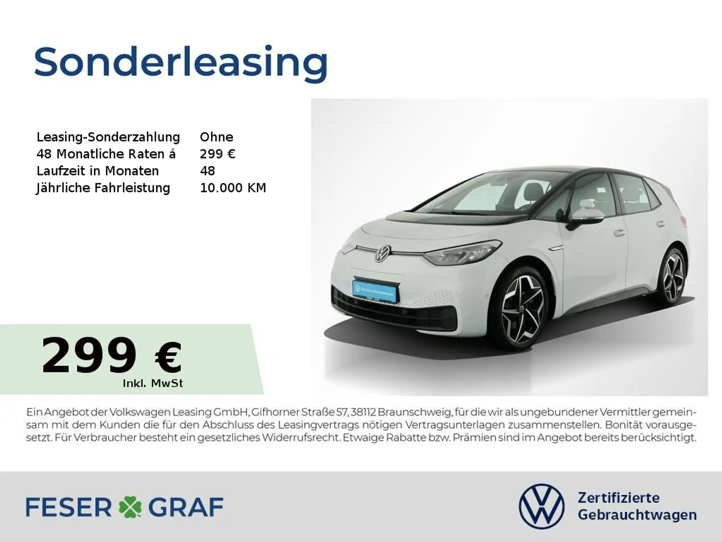 Volkswagen ID.3 Pro APP Kamera LED CCS ParkAssist LM Weiß - 1