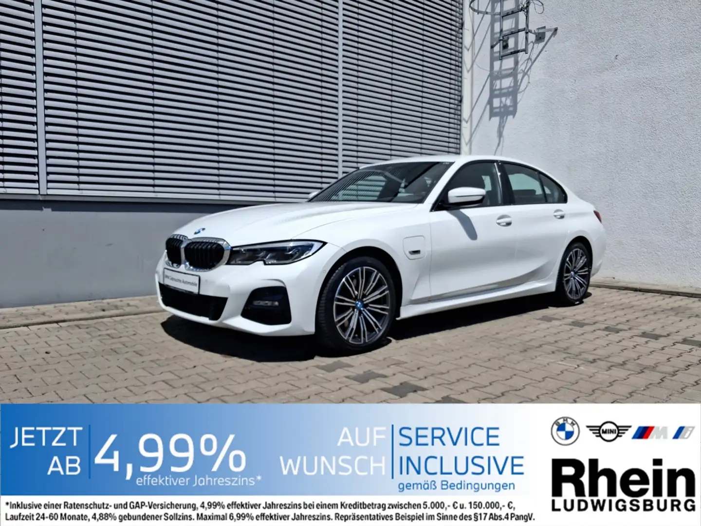 BMW 320 e Lim M Sport Laser Navi DrivAs HiFi ParkAs Weiß - 1