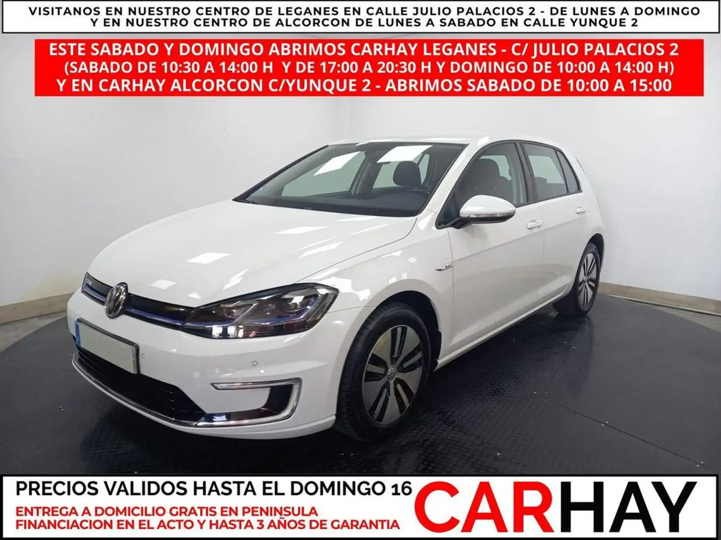Volkswagen Golf E- 100KW 136CV MT1 Blanc - 1