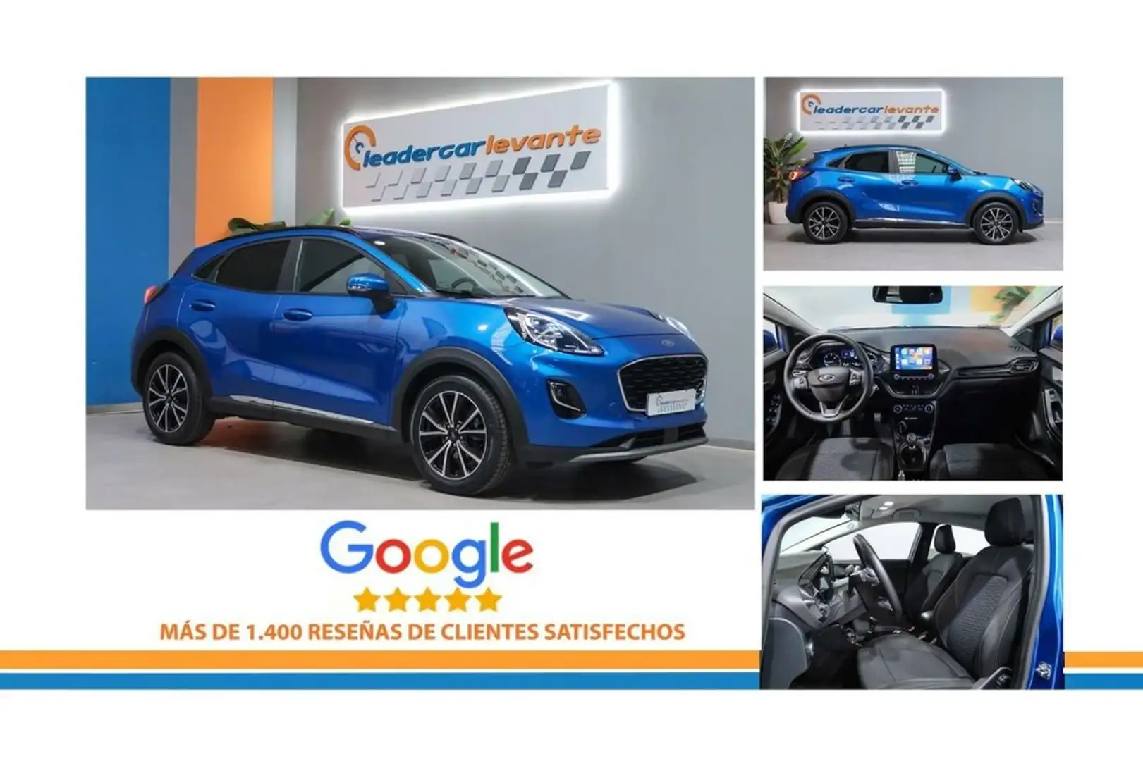 Ford Puma 1.5 ECOBLUE 120CV TITANIUM Bleu - 2
