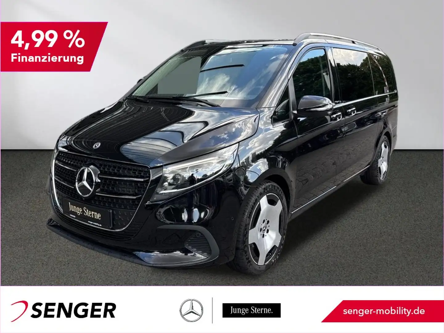 Mercedes-Benz V 300 d Style lang MBUX Distro. AHK2,5t 360° 9G Schwarz - 1