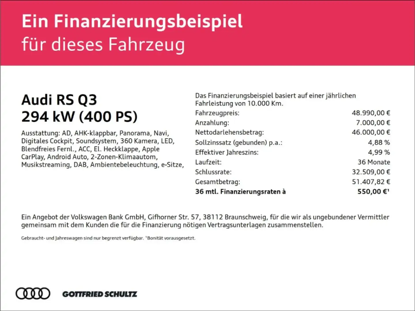 Audi RS Q3 Sb. LED NAVI AHK SPORTABGAS 280 KM/H Blauw - 2