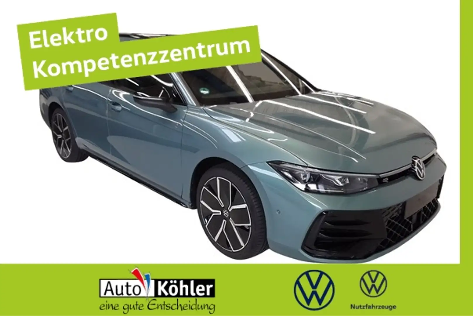 Volkswagen Passat R-Line eHybrid /Harman Kardon/ Matrix/Pano Grün - 1