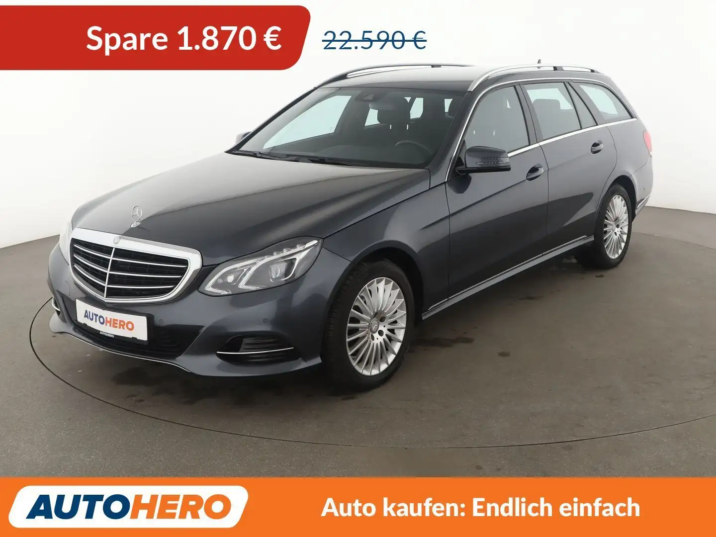 Mercedes-Benz E 220 E 220 CDI T BlueTEC Elegance Aut.*NAVI*LED* Gris - 1
