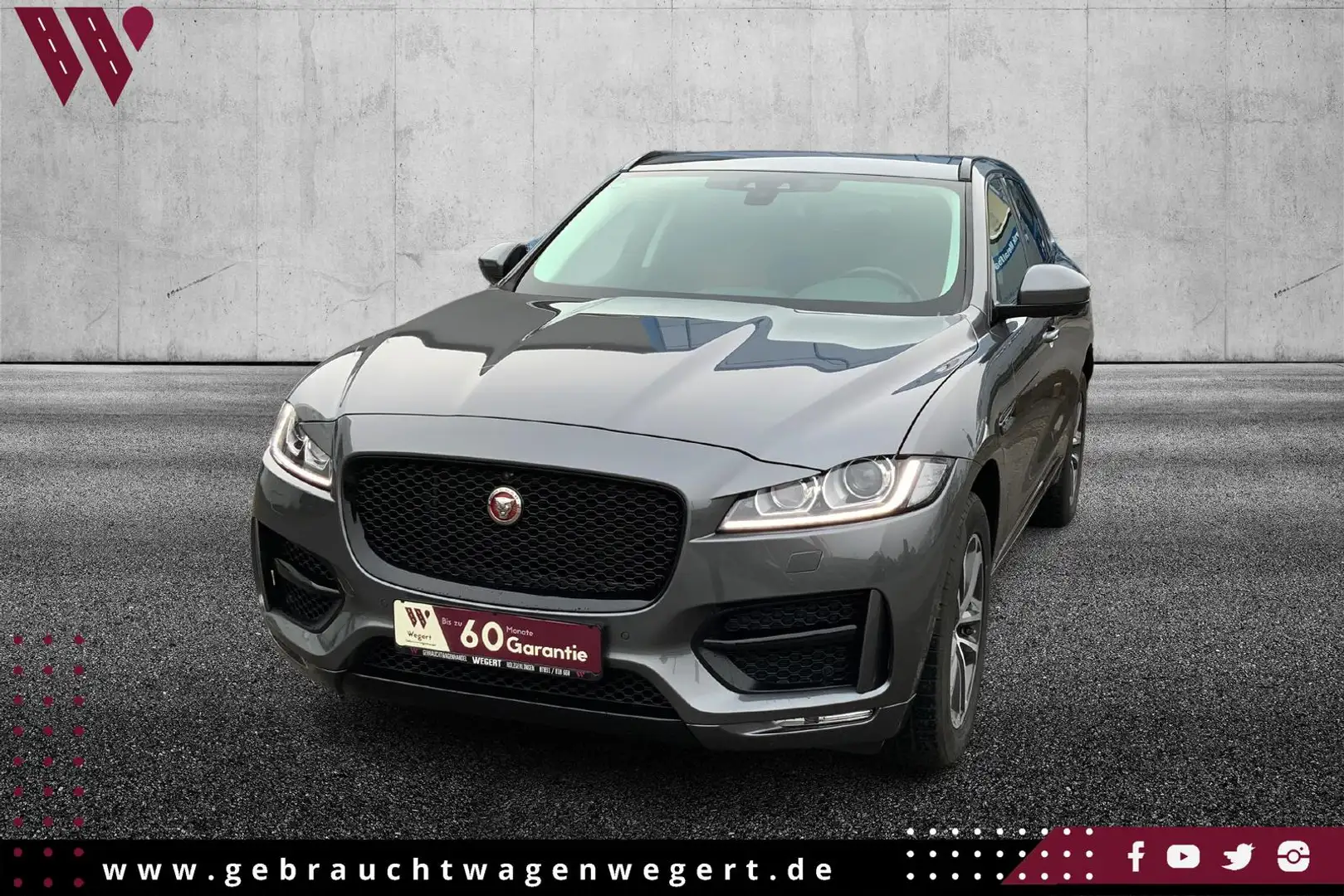 Jaguar F-Pace R-Sport AWD*STANDHEIZU*8FACH*360°*CARPLAY Grey - 2