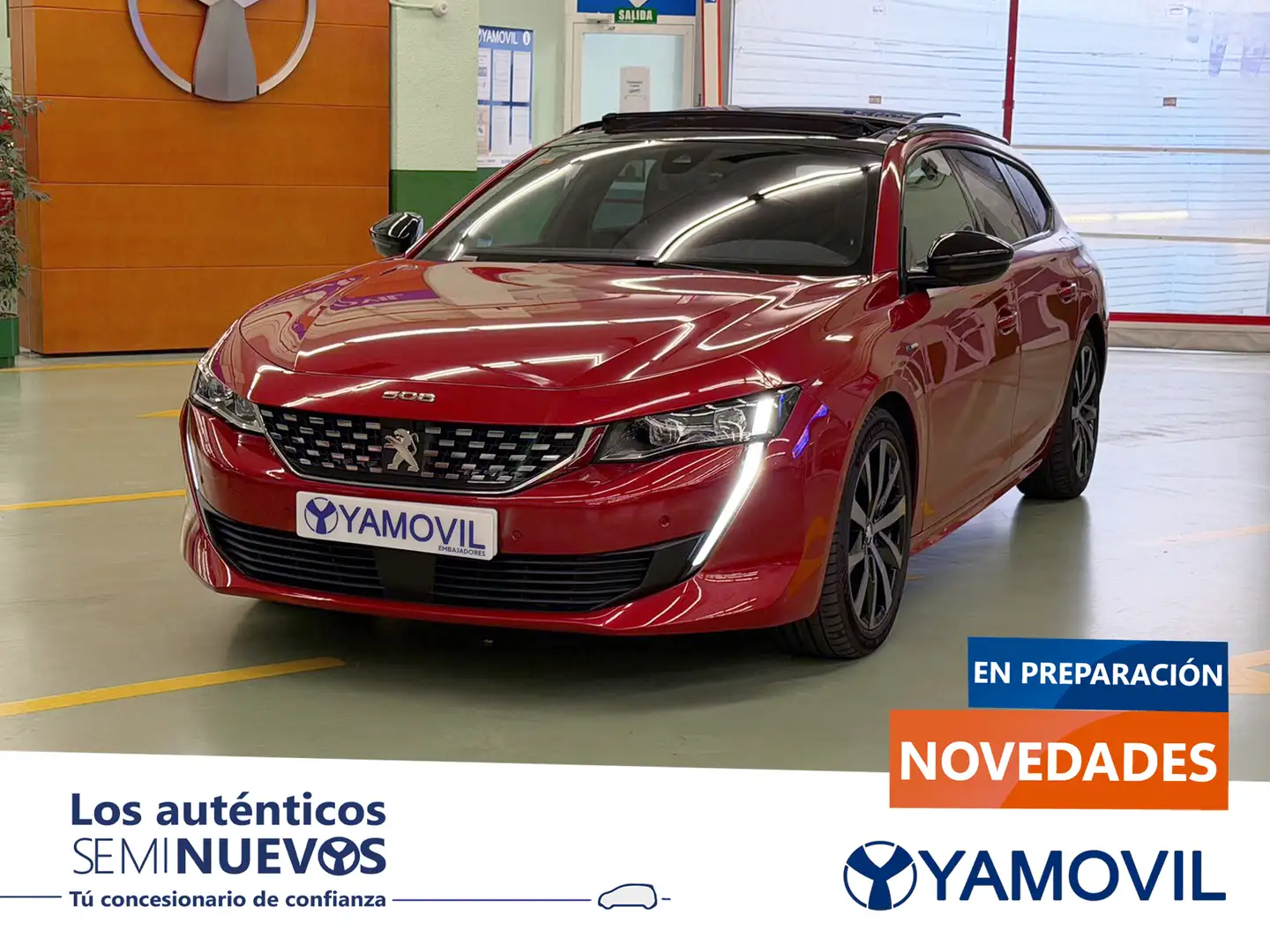 Peugeot 508 SW Hybrid 225 GT Line e-EAT8 Rouge - 1