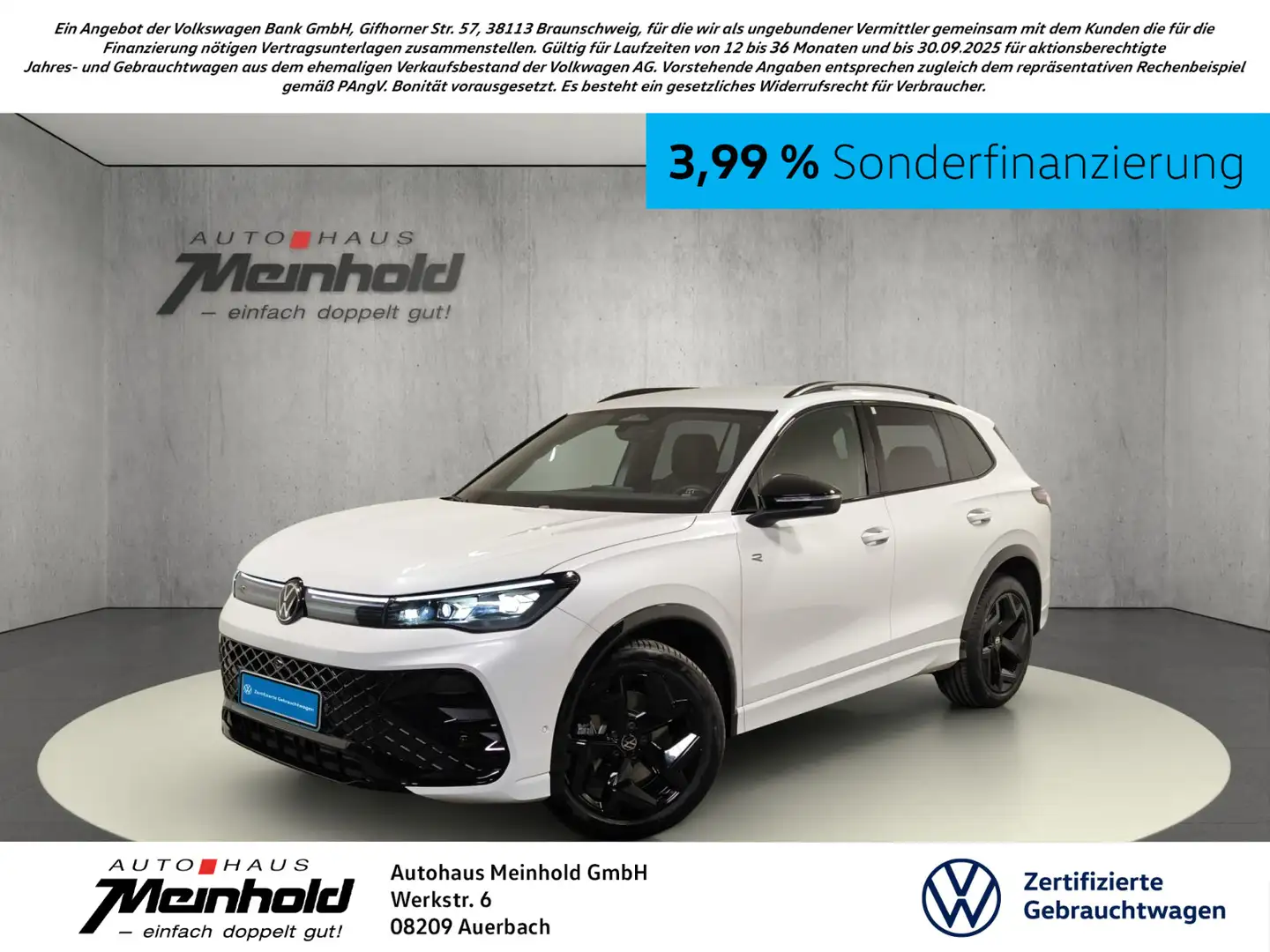 Volkswagen Tiguan 2.0 TDI DSG R-Line, AHK,Matrix,Kamera,DCC Weiß - 1