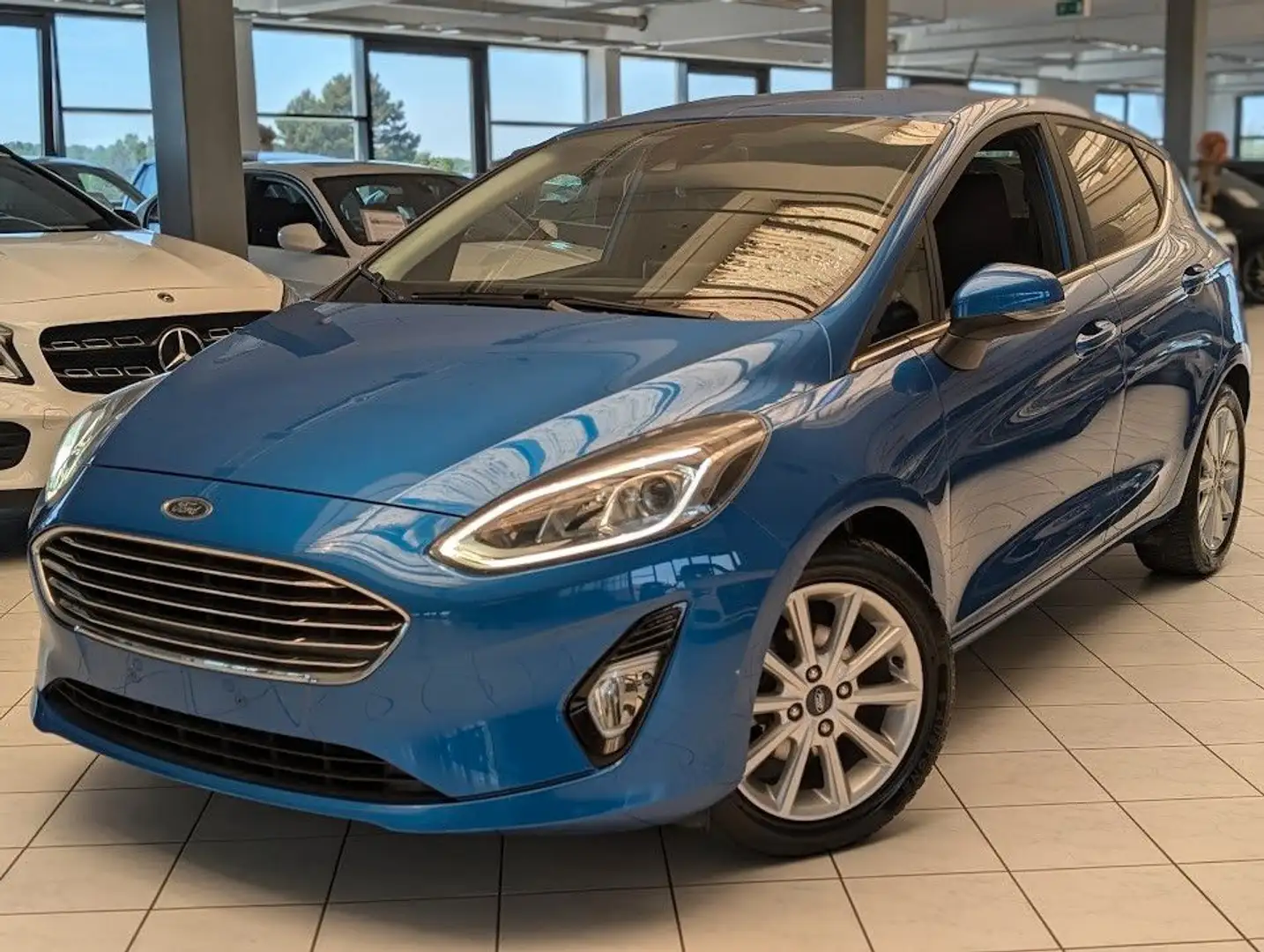Ford Fiesta Titanium 1 Hand. CarPlay. Klimaaut. BT. Albastru - 2