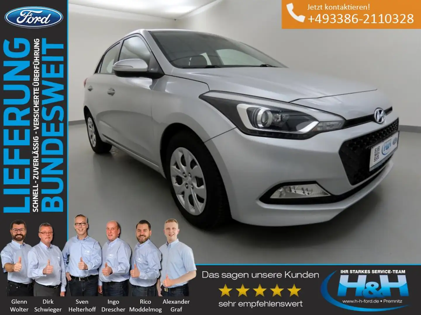 Hyundai i20 1.4 Aut. Trend Plus-Paket+SHZ+Klima+Tempomat Plateado - 1