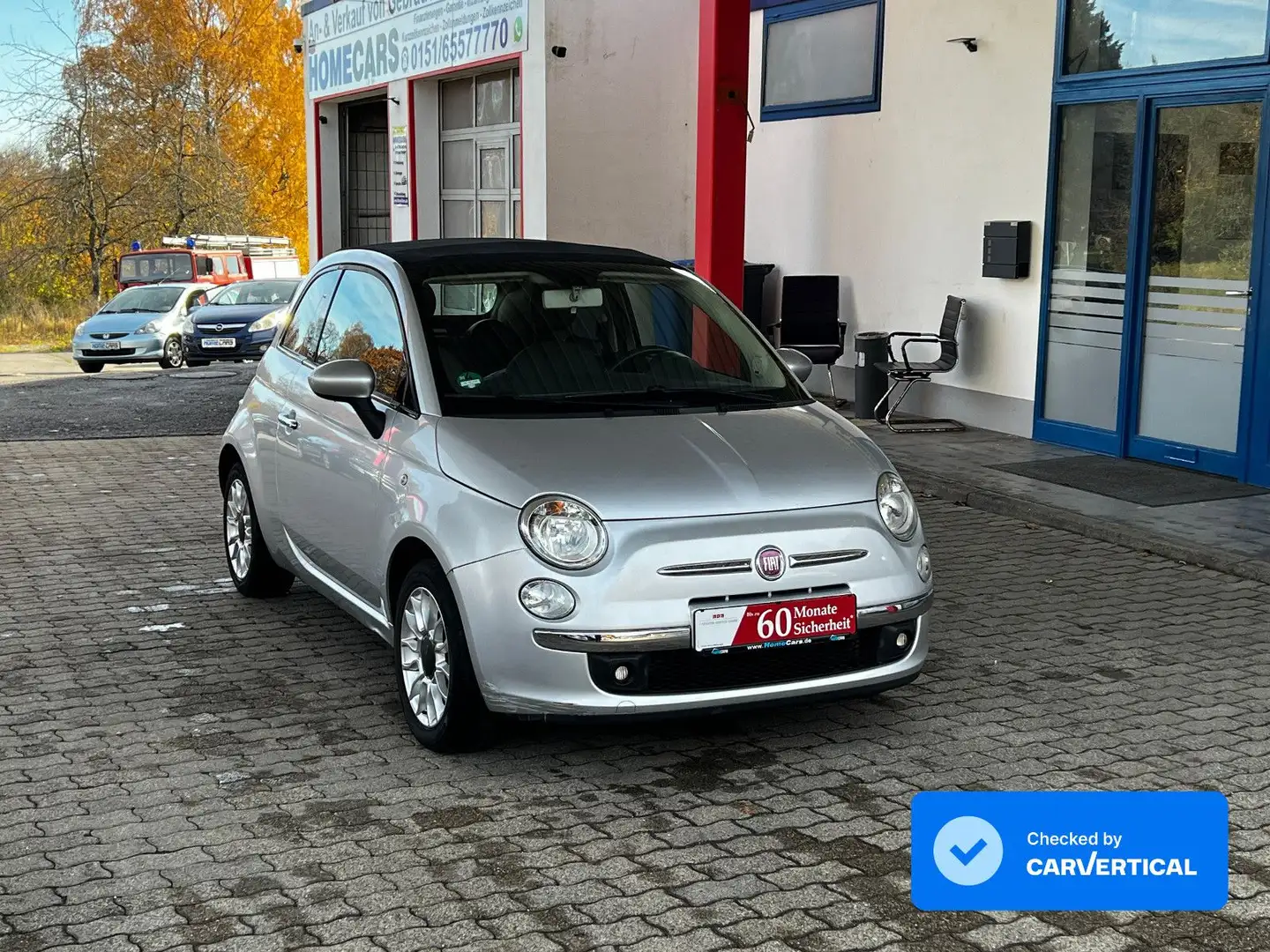 Fiat 500C 500 Cabrio - Benzin - TÜV 11/2027 Silber - 1
