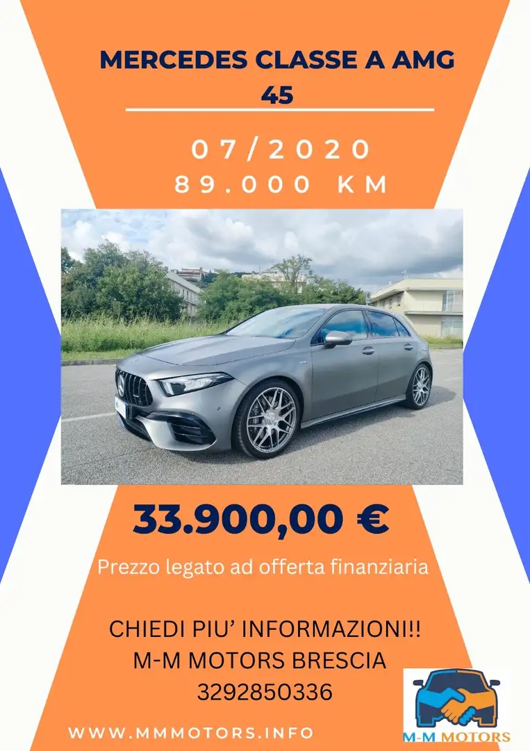 Mercedes-Benz A 45 AMG 4Matic+ ProM-Mo Grigio - 2