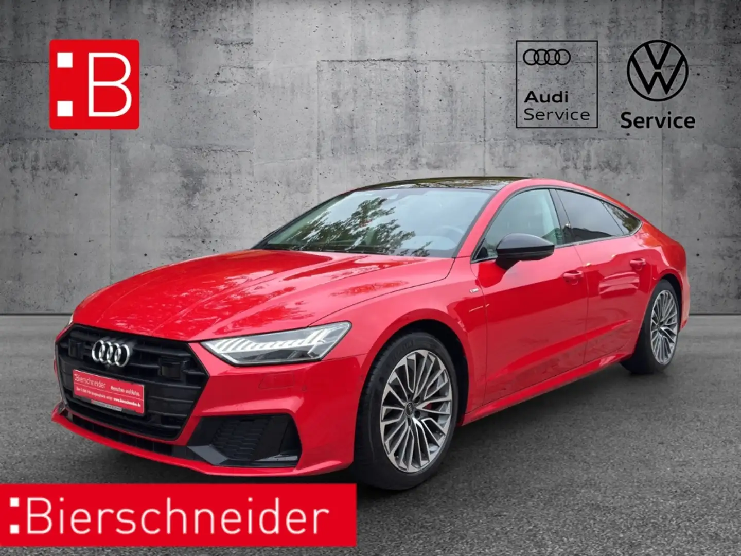 Audi A7 Sportback 55 TFSI e qu. S tronic line MATRIX B&O P Rouge - 1