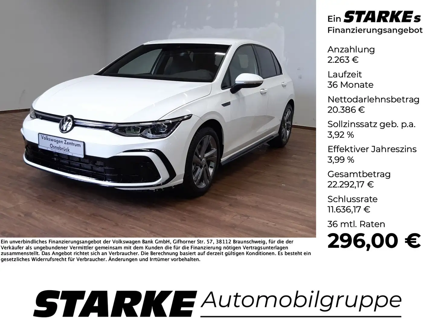 Volkswagen Golf 1.5 TSI R-Line Blanc - 1