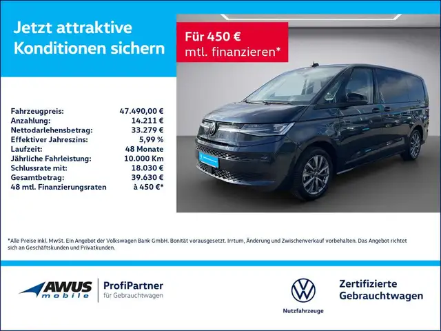 Volkswagen T7 Multivan Life LÜ 2.0TDI MATRIX LED 7 SITZER