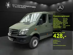 Mercedes-Benz Sprinter 316 CDI Doka 4x4 Olivgrün foliert orig. Aquagrün