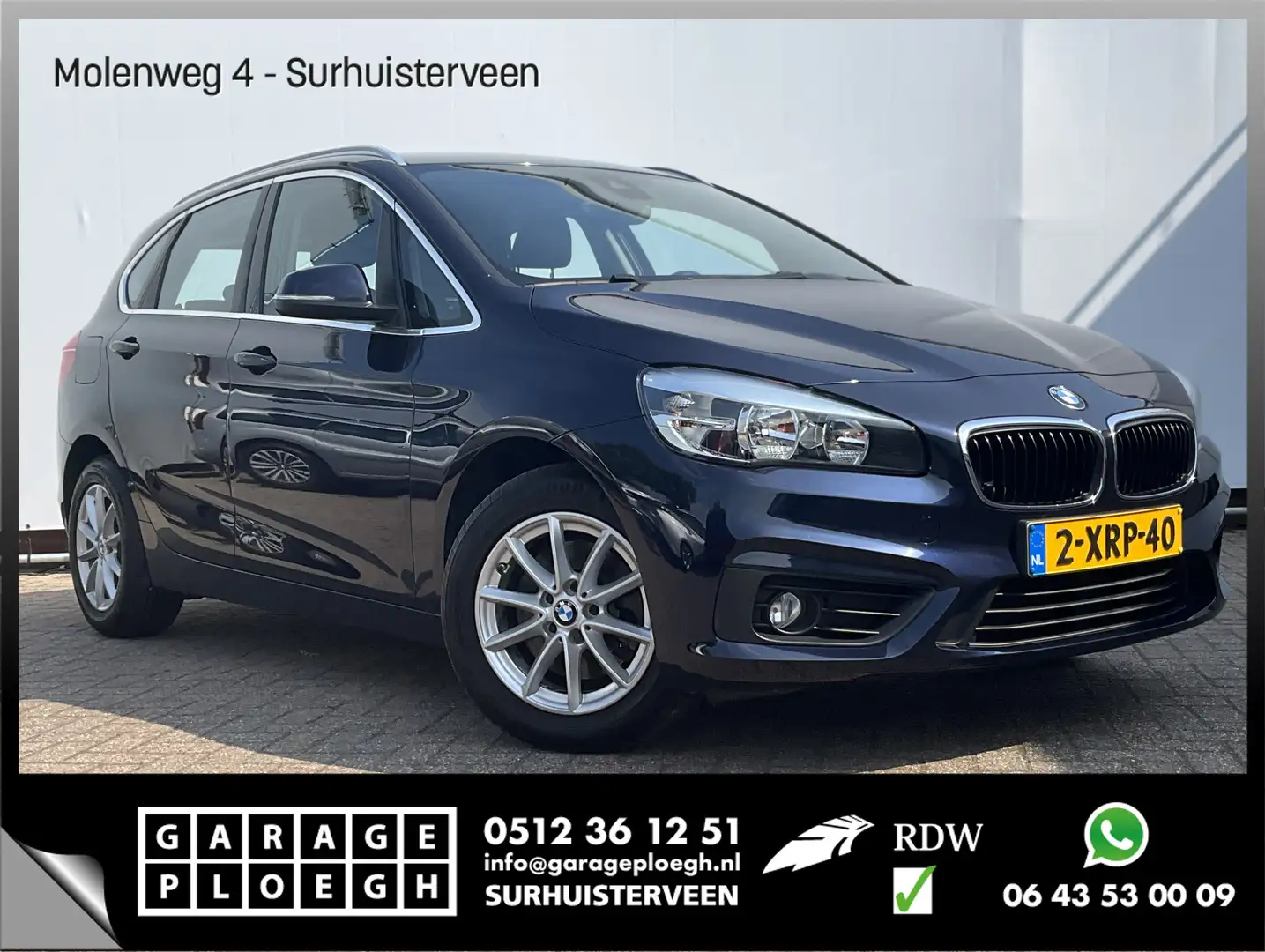 BMW 218 2-serie 218i Automaat Trekhaak Nav/Cruise Clima Ho Blauw - 1