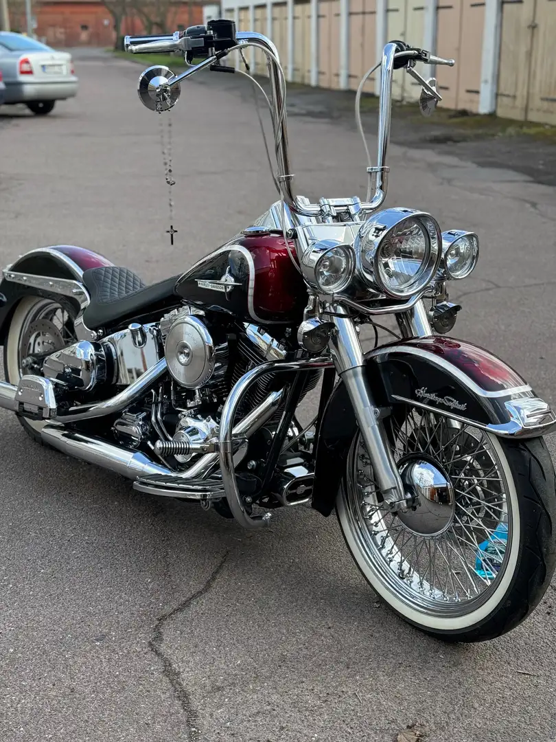 Harley-Davidson Heritage Softail Chicano Deluxe Softail Heritage Classic FLSTC Czerwony - 1