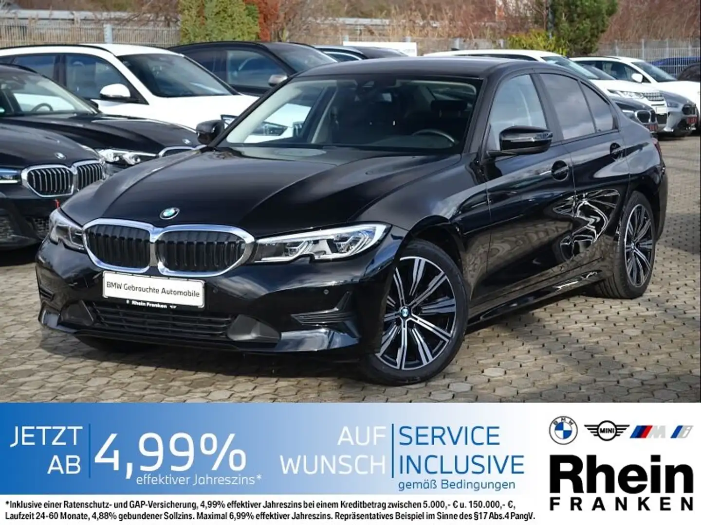 BMW 320 i Lim. Advantage LiveCptProf.Laser.Kam.Lenkhz Schwarz - 1