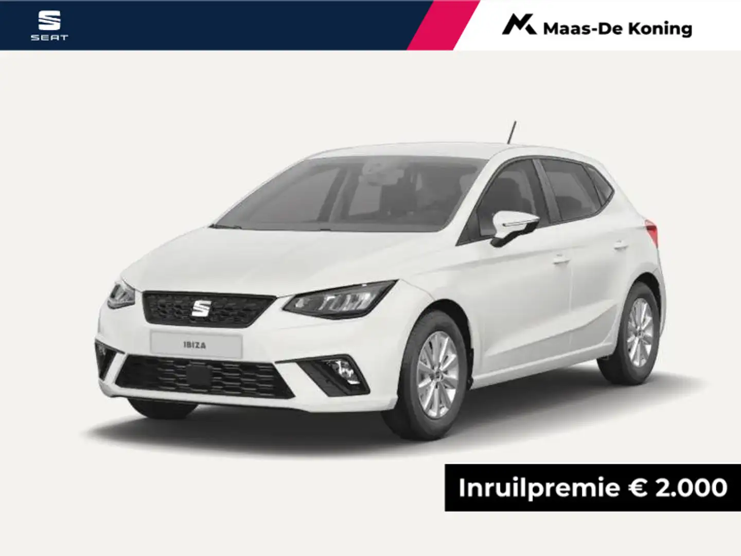 SEAT Ibiza Style Plus 1.0 95 pk TSI Hatchback 5 deurs | Parke Wit - 1