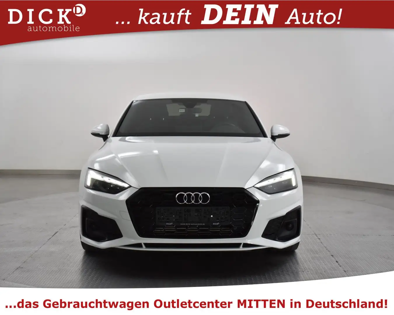 Audi A5 Sportb 40 g-tron 2X S LINE+OPTIK+MATRI+KAM+19 Blanc - 2