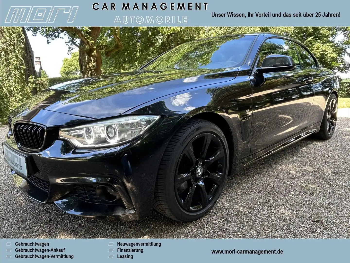 BMW 420 i Cabrio "SPORT PAKET M-TECHNIC" crna - 1