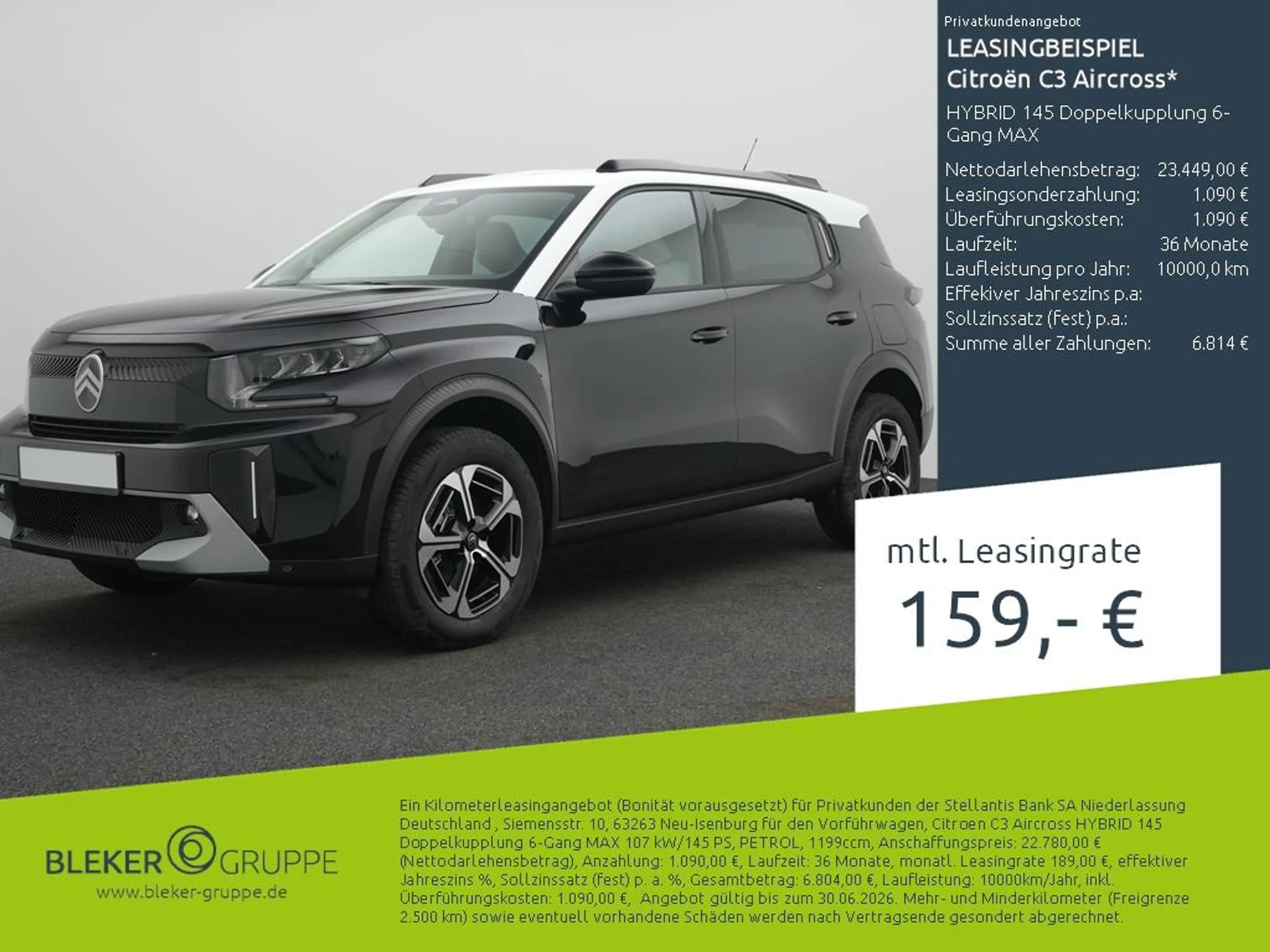Citroen C3 Aircross HYBRID 145 Doppelkupplung 6-Gang MAX