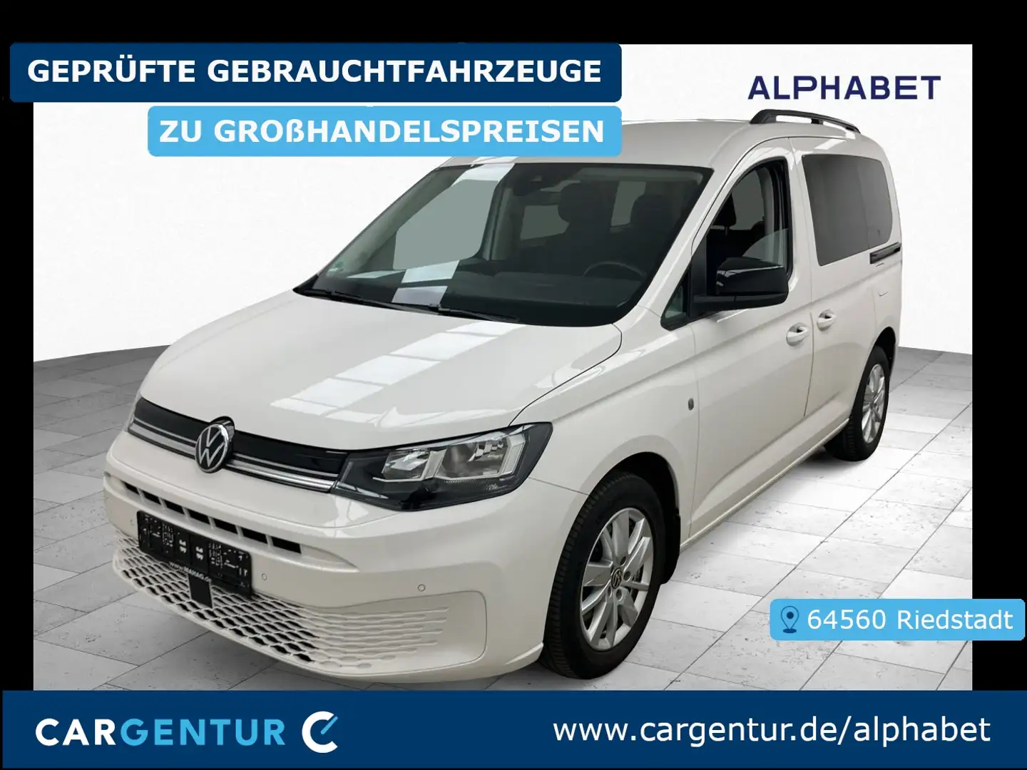 Volkswagen Caddy 2.0 TDI Life AHK StHz ACC Lane RKam AUT Wit - 1