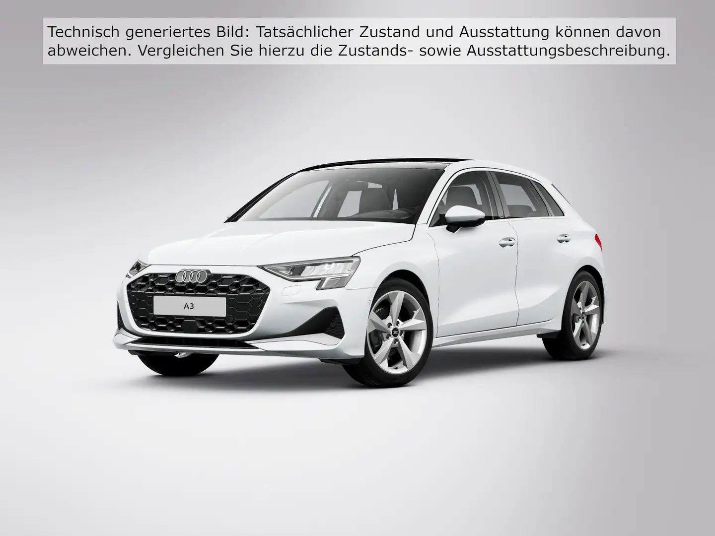 Audi A3 30 TFSI ADVANCED PANO ST.HEIZ LM18 Weiß - 2