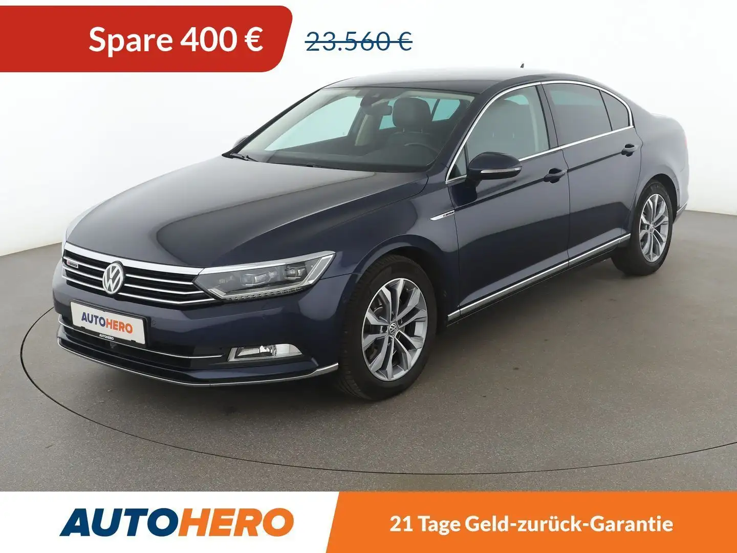 Volkswagen Passat 2.0 TDI Highline 4Motion BlueMotion Aut.*NAVI*360 Blau - 1