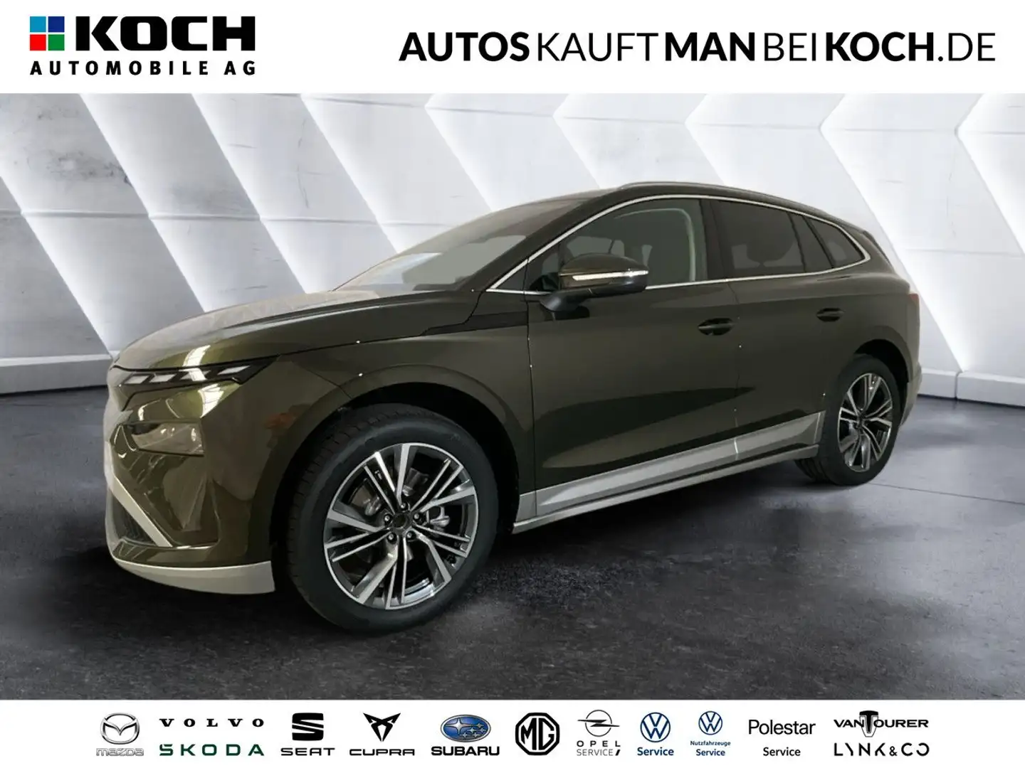 Skoda Enyaq 60 PANO NAVI MATRIX AHZV PAKET PLUS 20"LM Grün - 1