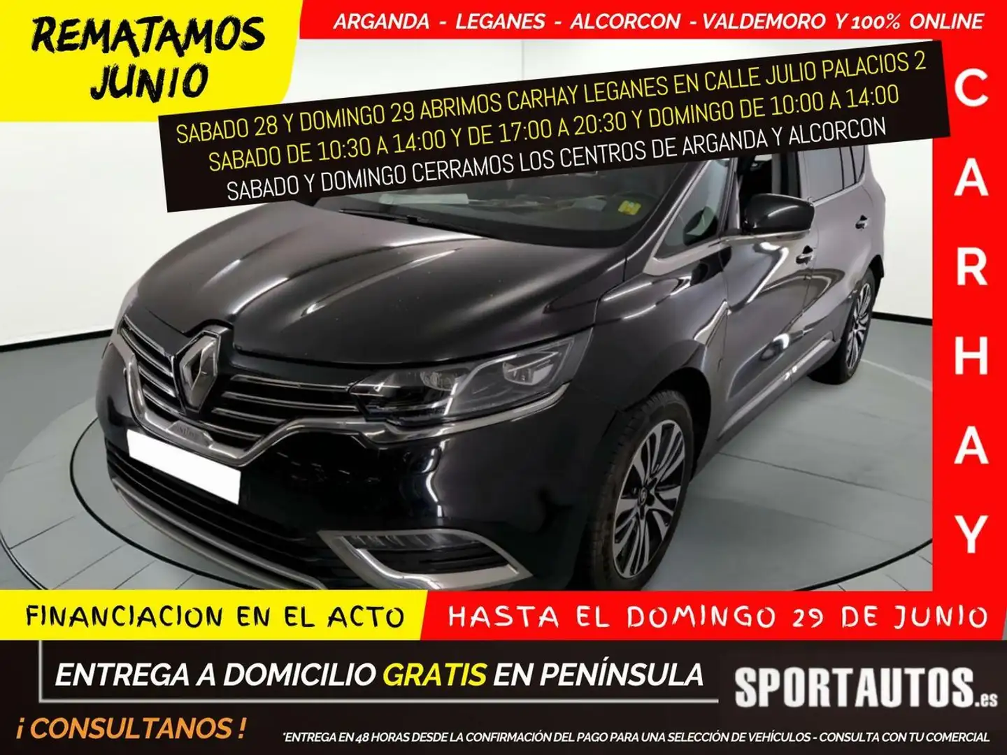 Renault Espace 1.6dCi TT En. Initiale Paris EDC 118kW Zwart - 1