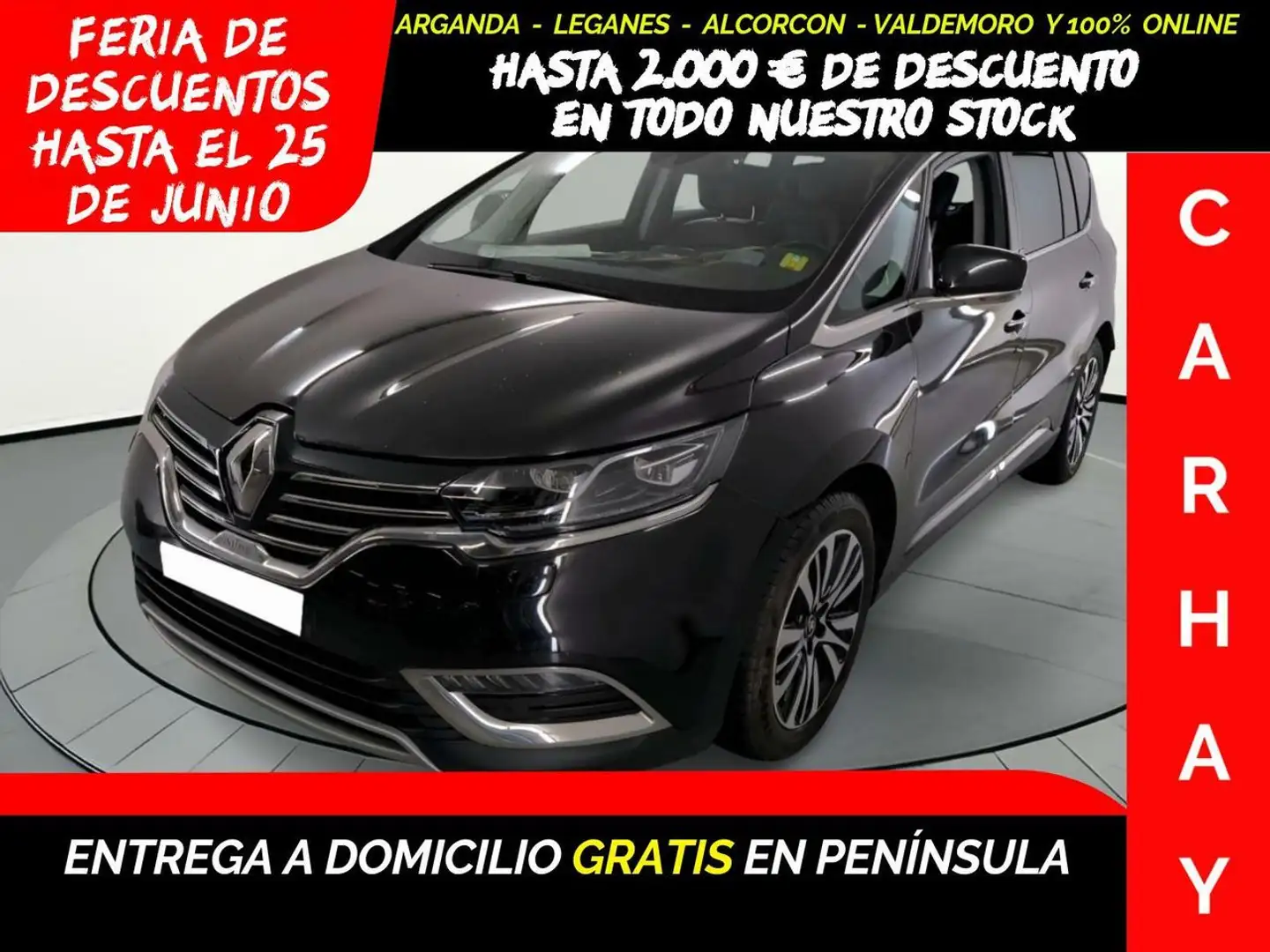 Renault Espace 1.6dCi TT En. Initiale Paris EDC 118kW Noir - 1