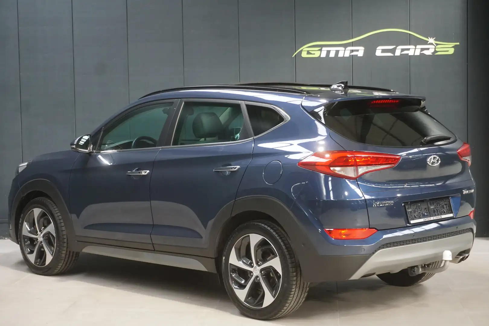 Hyundai TUCSON 1.6 Turbo 2WD Benzine-Airco-Navi-Pano-Garantie Blauw - 2