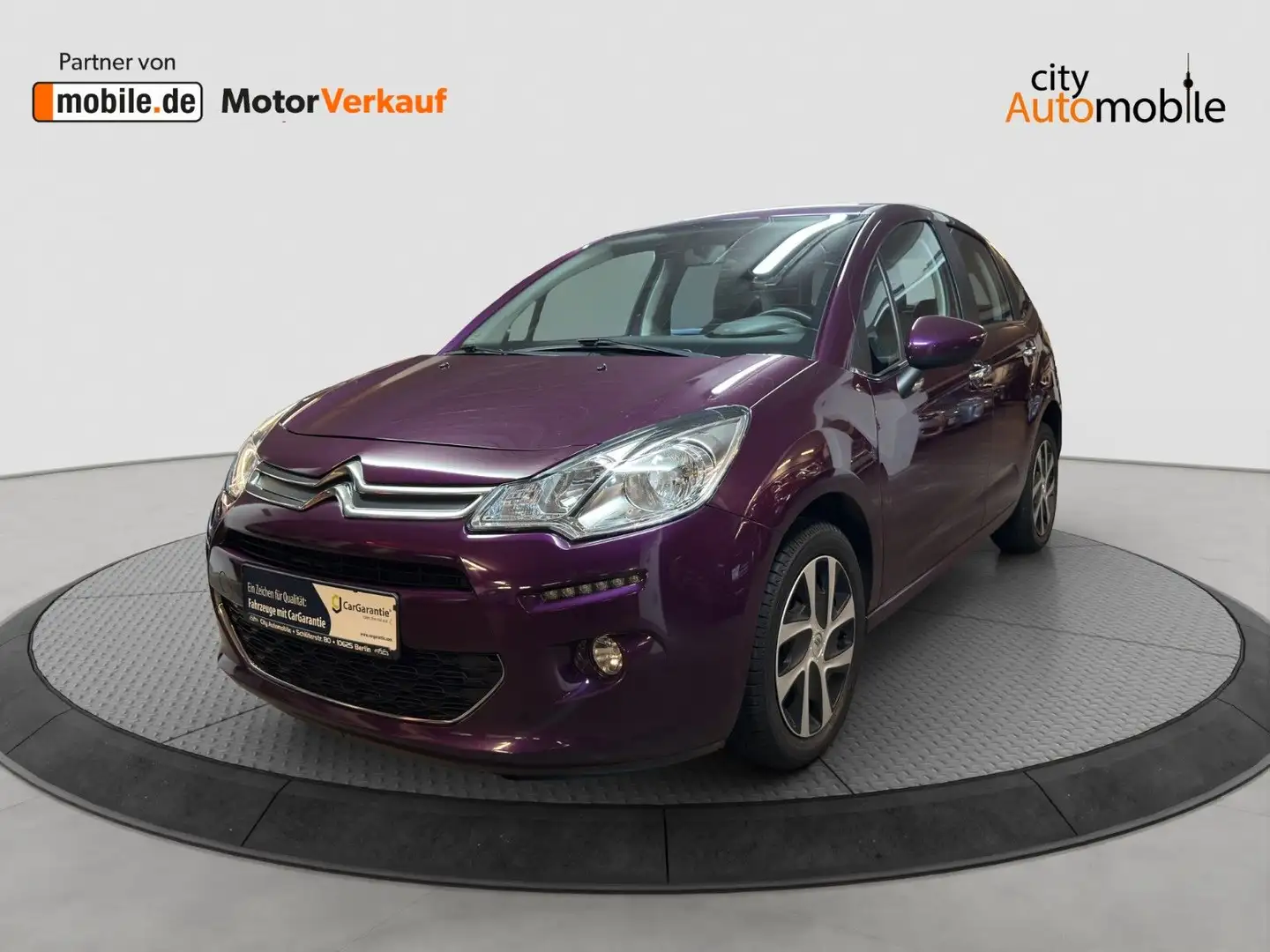 Citroen C3 Selection 1.Hand/Klimaaut./SHZ/PDC/Bluet Paars - 1