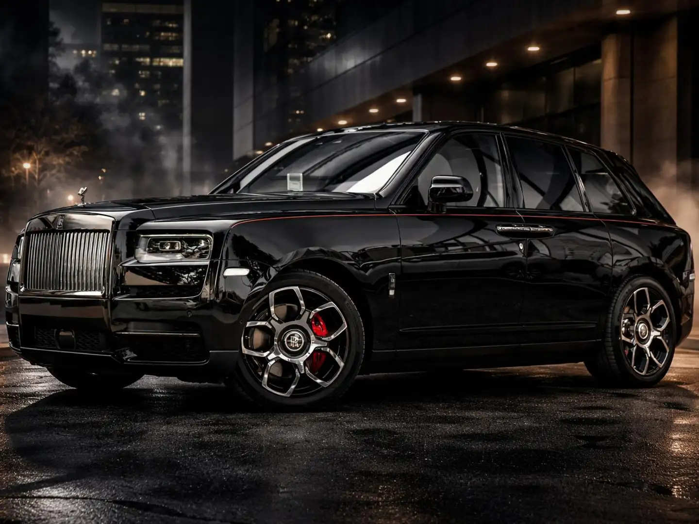 Rolls-Royce Cullinan black badge Schwarz - 1