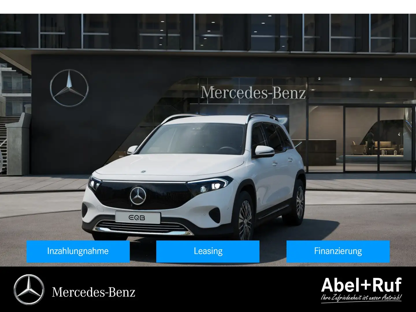 Mercedes-Benz EQB 300 4M PROGRESSIVE+Ambi+Memo+TotW+AHK+360 Blanc - 1