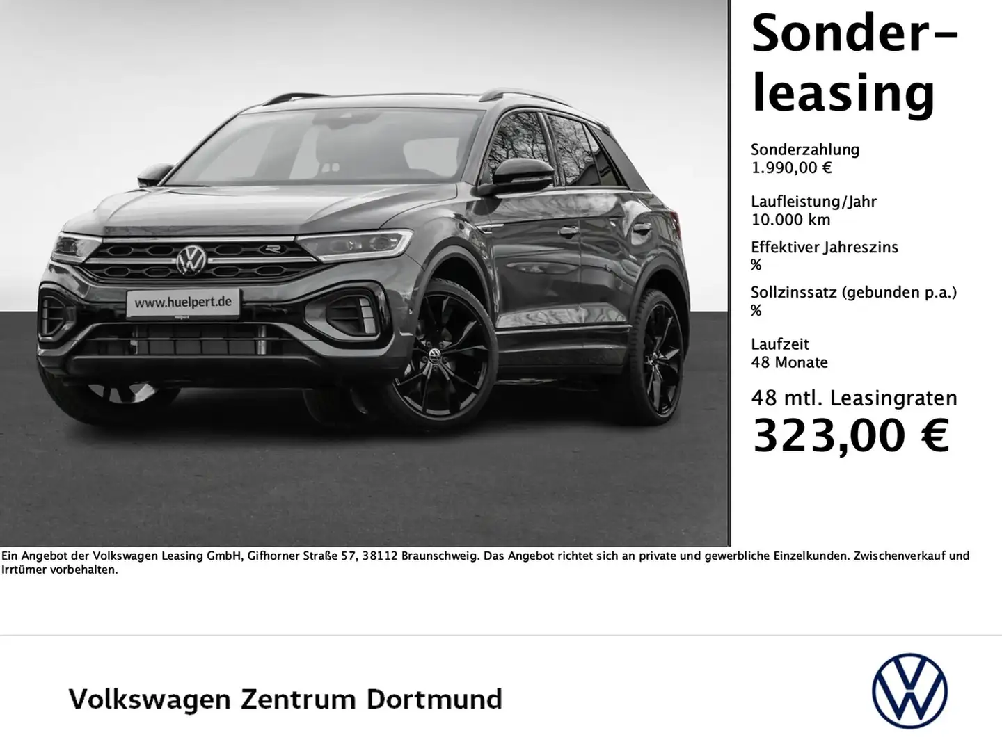 Volkswagen T-Roc 1.5 R-LINE DSG NAVI eKLAPPE PANO AHK LM19 Szürke - 1