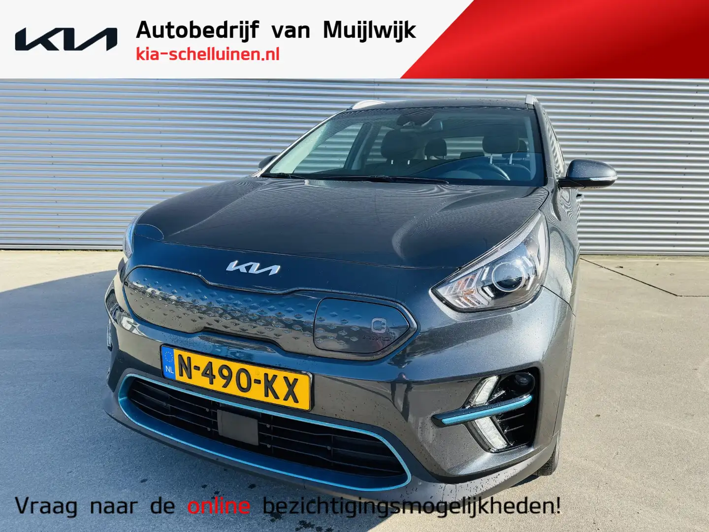 Kia e-Niro Edition 64 kWh NW geleverd & Onderhouden | Stoel&S Gris - 1