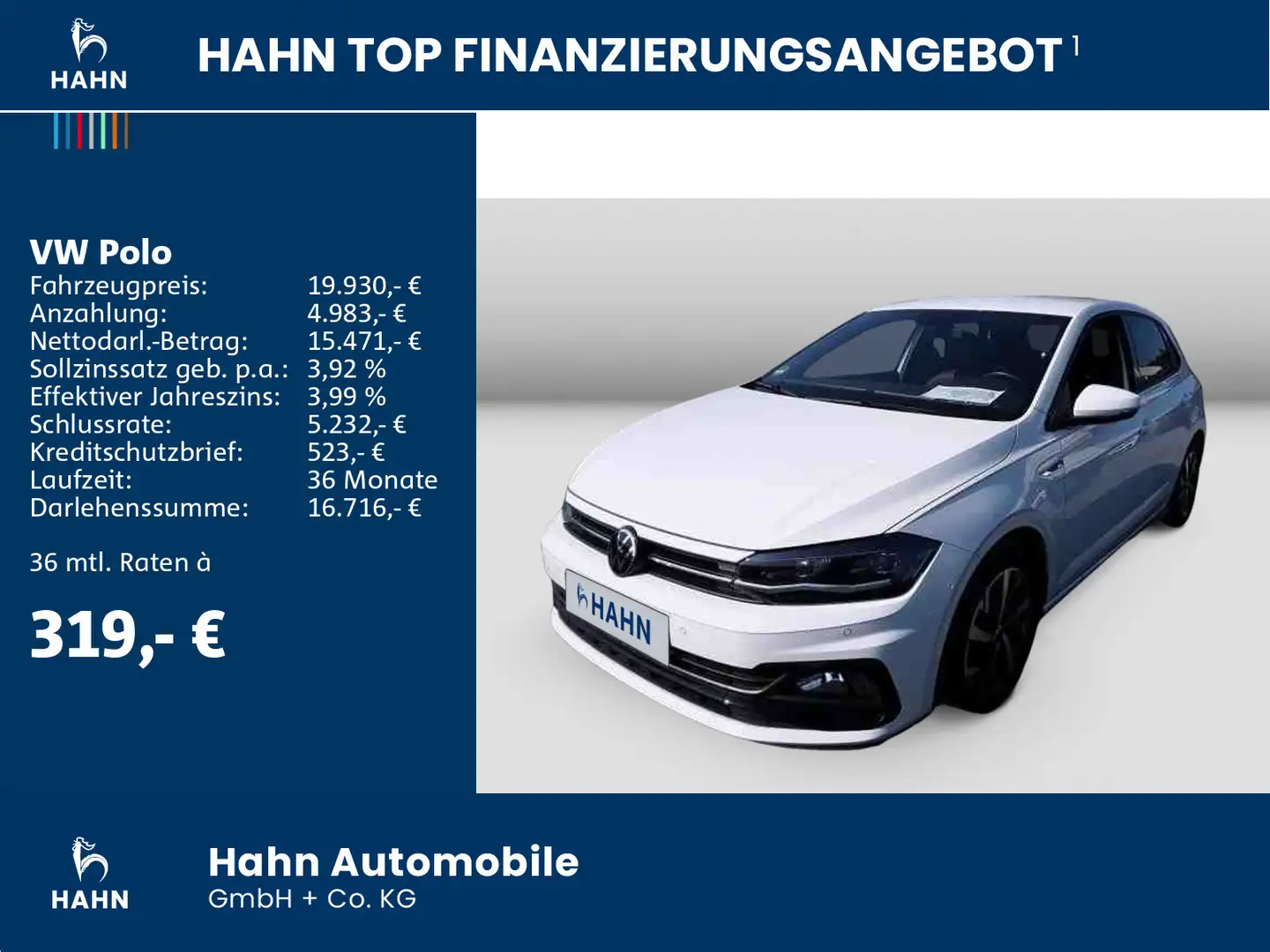 Volkswagen Polo 1.0TSI Highline LED Navi ACC Sitzh APP CAM Wit - 2